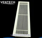High quality ventilation linear bar grille with fixed blade