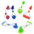 Dog Interactive Activity Toy with Suction Cup Push Rope Tug Toy TPR Ball Pet Tooth Cleaning Custom Wholesale FBA