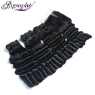 100g Indian Virgin Hair Funmi Lace Closure 4*4 Size Free Parting Rose Curl For Black Women