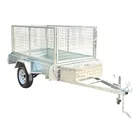 8x5 light duty fully welded single axle trailer