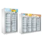 Catering Refrigeration Equipment 6 Doors Static Cooling Commercial Kitchen Vertical Freezer and Refrigerator