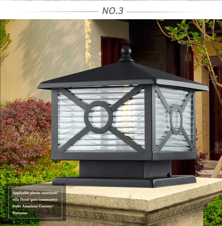 Landscape Lawn Garden Decorative Outdoor Waterproof High Power Pillar Lights