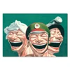 Hot sale cheap price funny laugh people painting art print on canvas