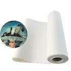 Factory waterproof Inkjet glossy Poly Cotton blank printing canvas for artist digital