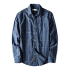 OEM New Style with Long Sleeve 2020 Fashion Casual Design Plaids Cotton Men Shirt