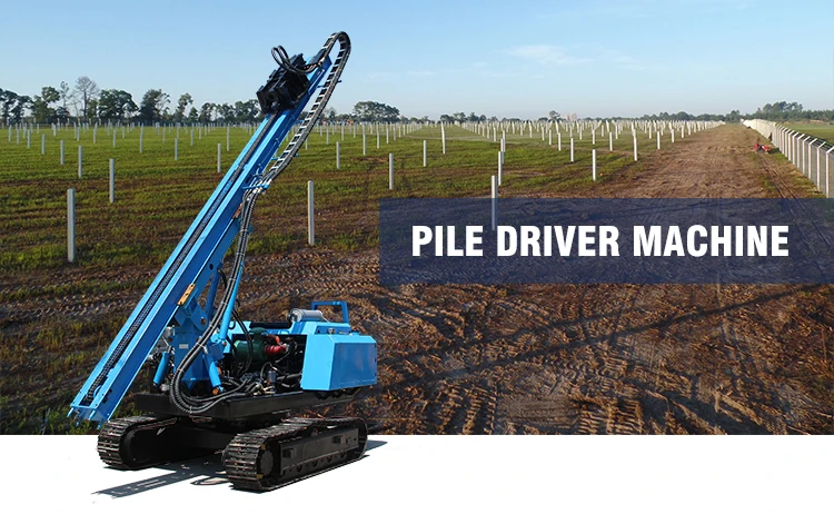 hydraulic drop hammer solar pile driver for sale