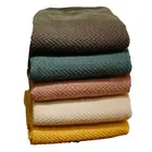 Blanket Wool Blankets Modern Interesting Chunky Tartan Sofa Blanket Imitation Wool Blankets