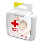 Baby First Aid Kit Medical Chest Carrying Handle, Small Handle Plastic Storage Organizer Box