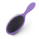 Antistatic custom plastic combs nylon shower comb fashion plastic hair brush with cushion