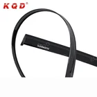 PC black auto exterior accessories window door visors rain shield wind deflector for Toyota Yaris 2014