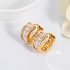 18K Gold Earrings 14K Hoop Earrings Fashion Women Earrings