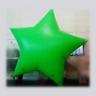 LED Light Custom Logo Cheap Star Jumping Balloon Green Helium Inflatable Balloon for Party Star Helium Gas Balloon