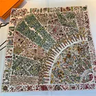 Decoration Scarf Factory Wholesale Ladies Printed Scarves Handbags Neck Decoration Square Satin Scarves Women
