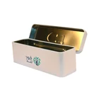 Nice Design Hinged Rectangular Tin Can Tea Packaging