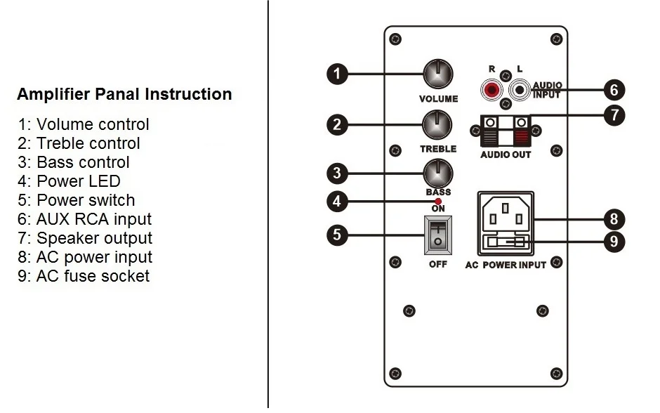 40W+40W 6.5 inch pair active speaker - HYB106-6A - ANKUX.COM