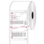 self adhesive 4x6 direct thremal label paper roll