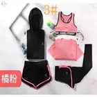High quality fashion design women's brand sports wear suits stock clothing for summer