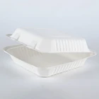 Amazon hot selling 9 inch biodegradable compostable clamshell packaging box