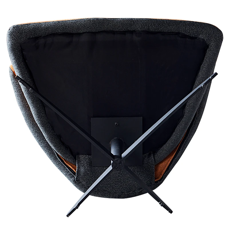 Promotional Custom designer single round fabric chair Iron art New Cute living room chair