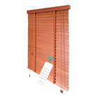 Free samples dustproof easy clean sunshades electric interior kiri wooden venetian blinds