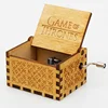 Retro wooden music box mini-hand creative octave box DIY wood wholesale customization