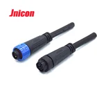 Jnicon Ip67 3 pin male female electrical overmould cable m16 waterproof circular connector