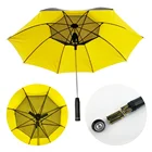 Cooling Fan Umbrella Wholesale Color Matching Uv Cooling Sun Umbrella Electric Fan Outdoor
