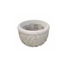 GGV221 Natural Rusty Granite Stone Decorative Garden Large Flower Planting Pot