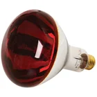 red brooder infrared led heat lamp bulb light for pigs poultry animal chicks farm R125 150W 250W IR