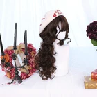 Dalaohome Wholesale Ombre Synthetic Long Wave Lolita Wigs For Woman Halloween Straight Natural Cosplay Synthetic Hair Wig