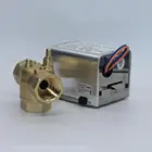 brass zone valve with spring return actuator for HVAC system