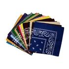 Chenhao Navy Blue Multifunctional Cool Cowboy Head Sweatband 100% Cotton Hair Bandana