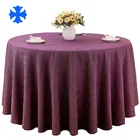Top selling customized fancy satin jacquard tablecloth