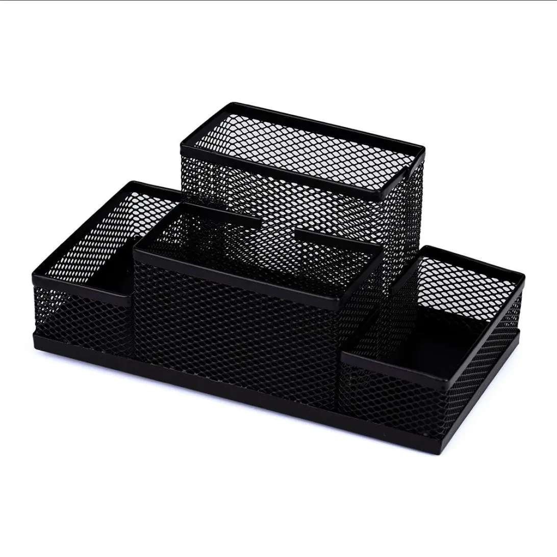 wire metal mesh home office desk stationery organizer set