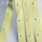 Redyeable 100% Cotton Plastic Baby Snap Buttons On Tapes