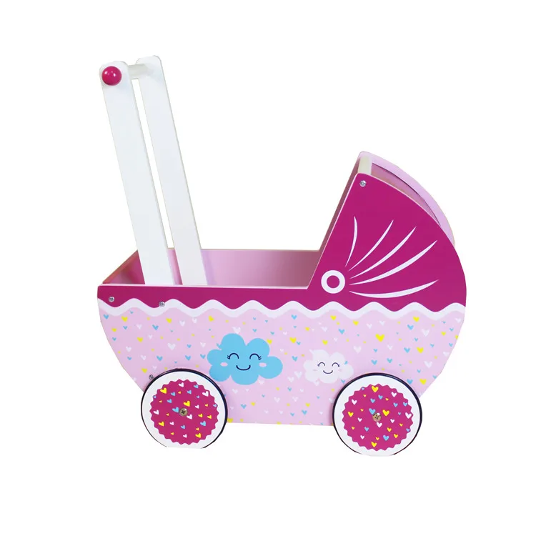 wooden doll stroller