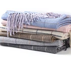 2019 classic plaid cheap price kashmiri korea pashmina shawl oem scarf