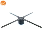 70cm 2019 Wholesale HD 4 Blades APP/WiFi holographic display projector 3d hologram advertising led fan