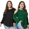 /product-detail/hot-design-solid-one-piece-cold-shoulder-long-sleeve-plus-size-tops-casual-ladies-blouses-62349319663.html
