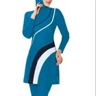 MOTIVE FORCE Patchjob Women Swimsuit Long Sleeve Muslimah Swimming Suits 3pcs/set
