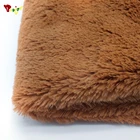 High quality excellent Pv Plush Fake Fur Fabric For faux fur gilet vest coat hoodie women polyester satin fabric