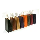 Hot Sale Cheap Green Color Eco Friendly Craft Fashion Paper Bags with paper Handle