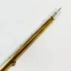 Semi-gold plated halogen small quartz glass infrared heating lamp tube 500w