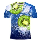 Novelty summer fruit pattern 3D printing t-shirt top new men and women sublimation casual clothes