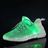 shoes wholesaler christmas gift Unisex Light up sneakers led shoes Fiber Fabric Light up Shoes for men and women