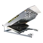 2020 industrial air operated aluminium multifunctional folding loading ramp dock leveler
