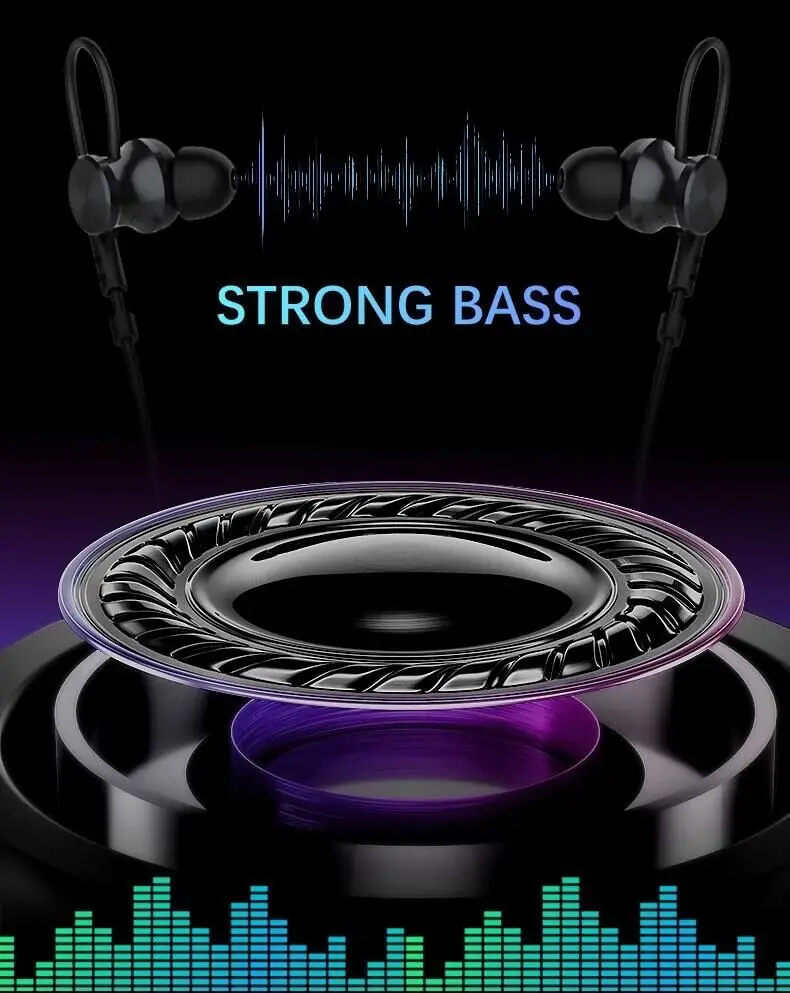 E12 magnetic in-Ear stereo sound wireless neckband earphone sports waterproof headphone with mic - ANKUX.COM