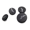 white fashion logo round shape resin solid black shank buttons for coat