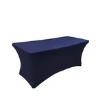 4ft 6ft 8ft Fitted Stretch Rectangular Tablecloth, Strong Elastic Soft Spandex Table Cover Table Cloth/