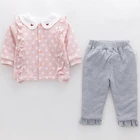 Unique Brand Cheap girls' clothing sets kids winter children's clothes in China